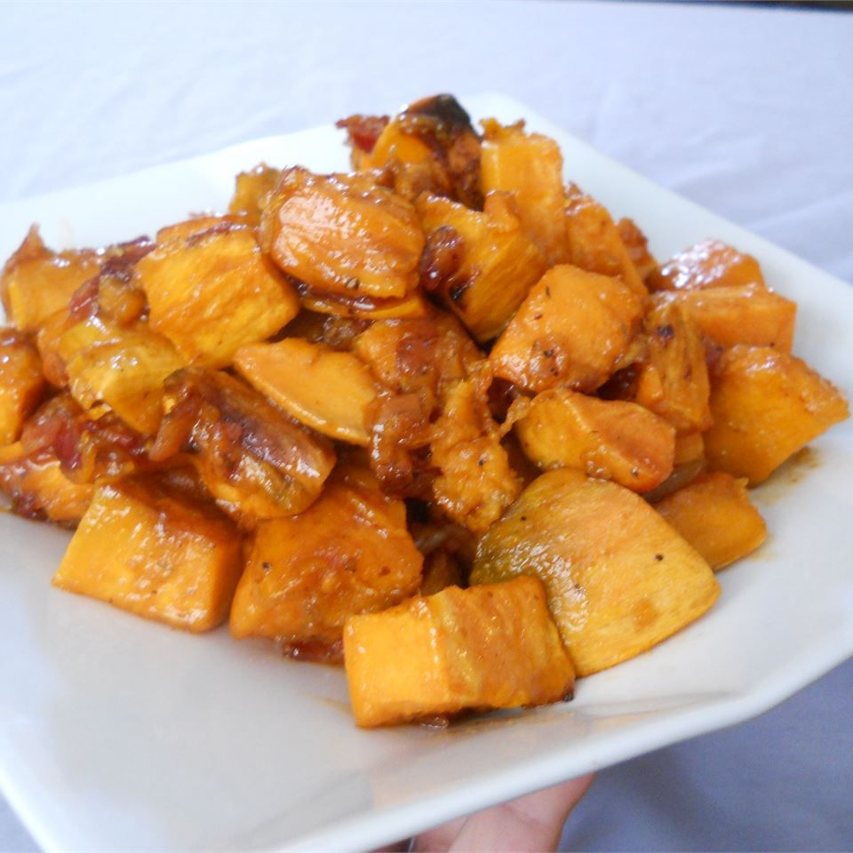 Maple Bacon Sweet Potatoes