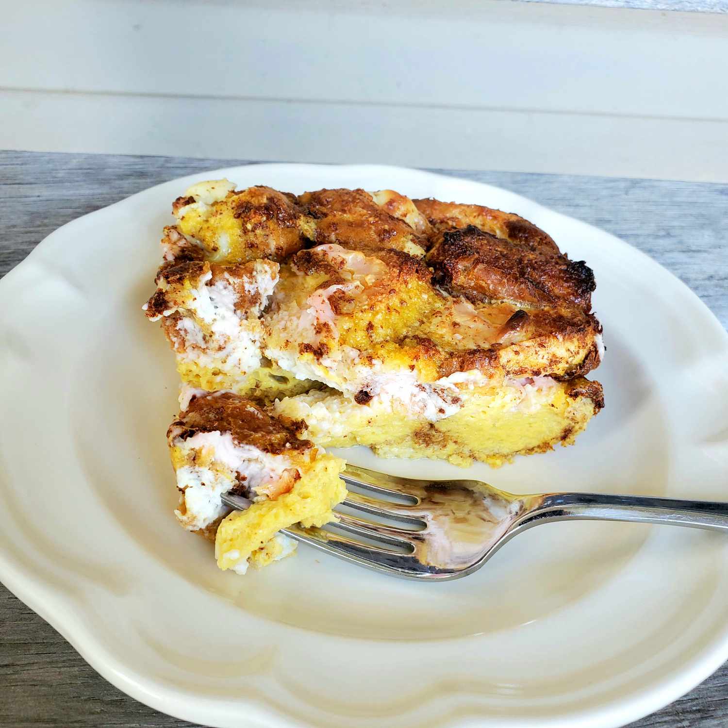 Maple Cream Cheese French Toast Bake