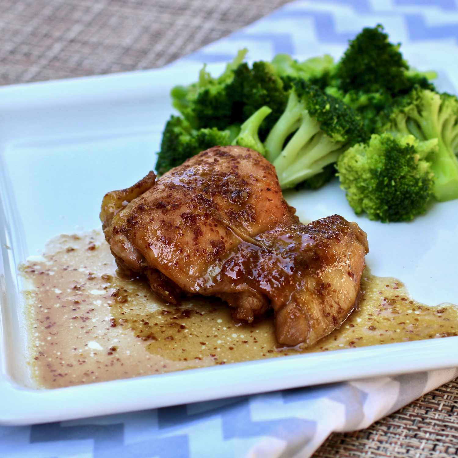 Maple-Glazed Baked Chicken Thighs