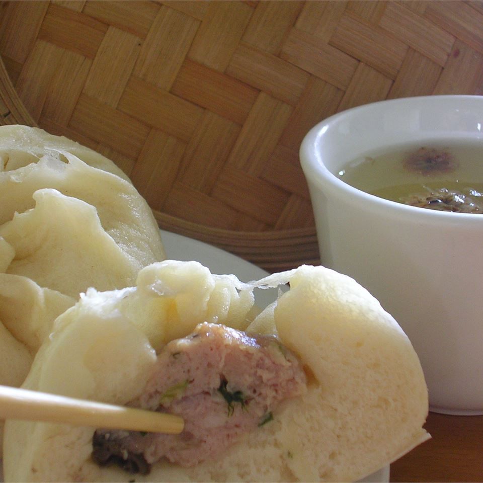 Meat and Shrimp Chinese Steamed Buns