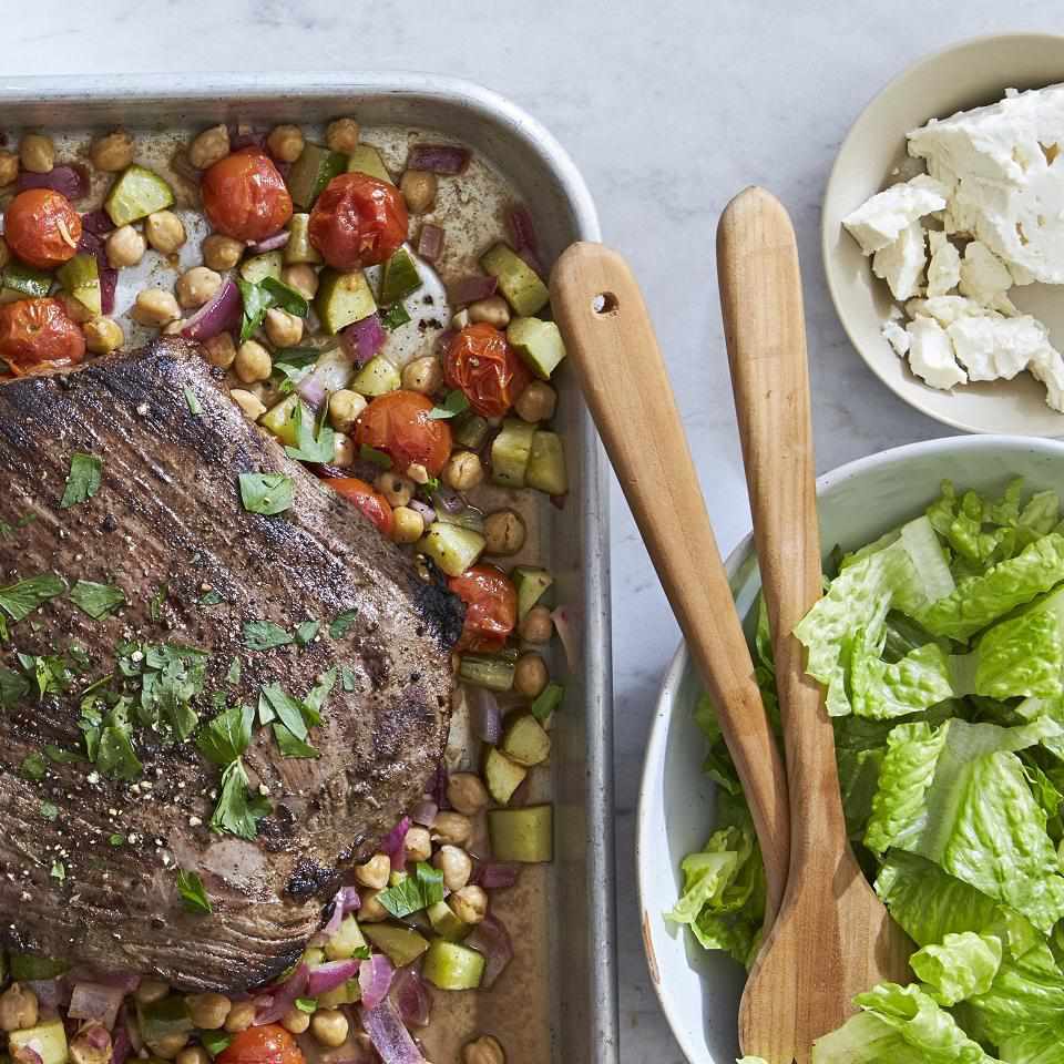 Mediterranean Flank Steak Salad
