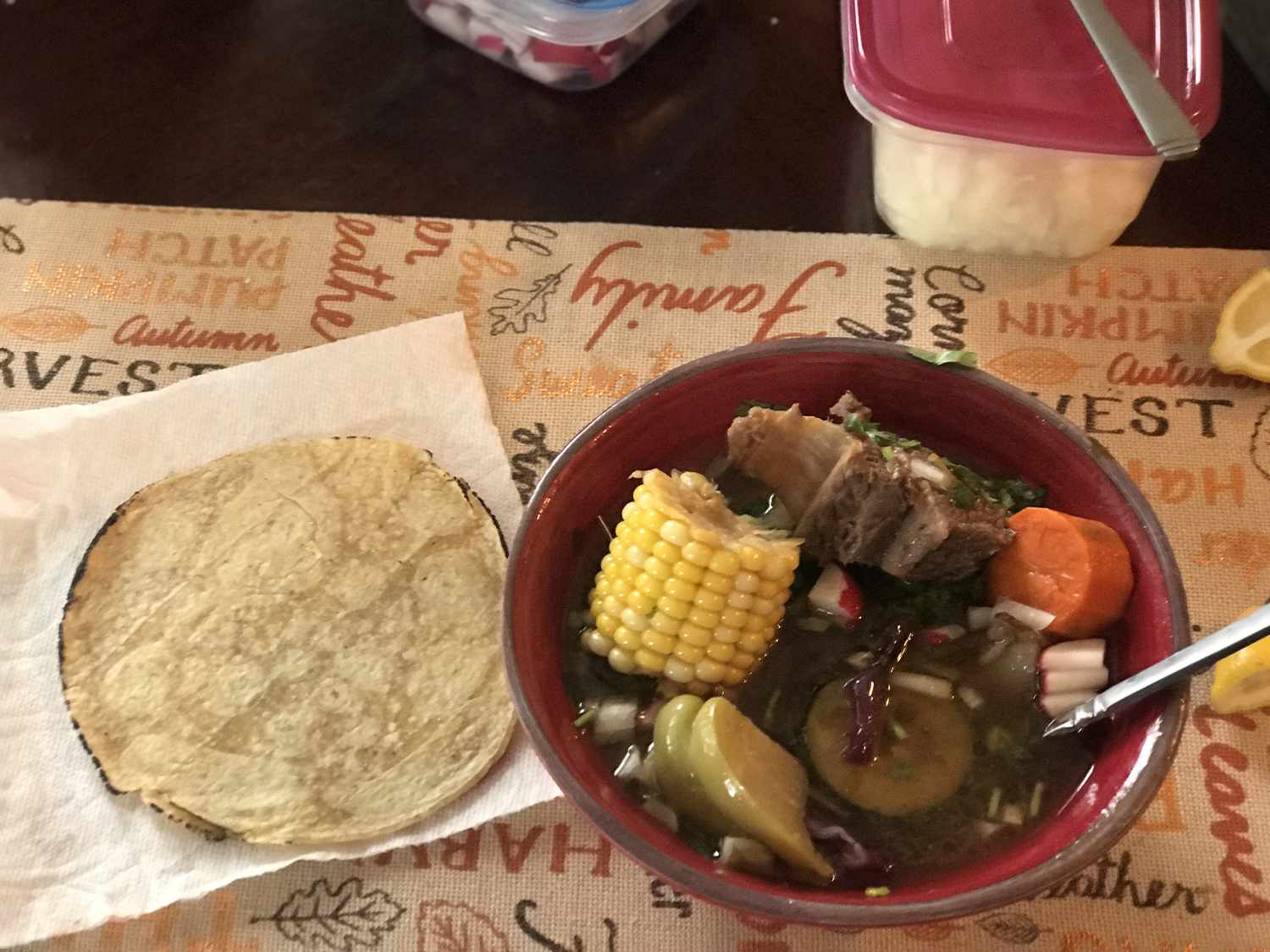 Mexican Beef Soup with Vegetables