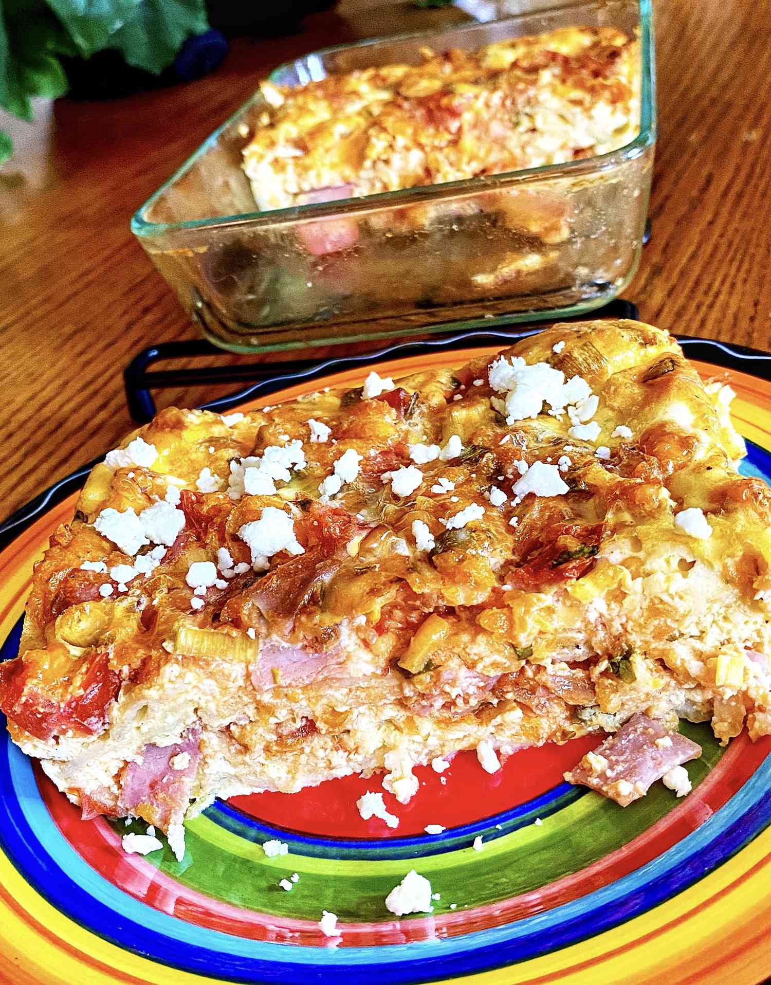 Mexican Ham and Cheese Bake