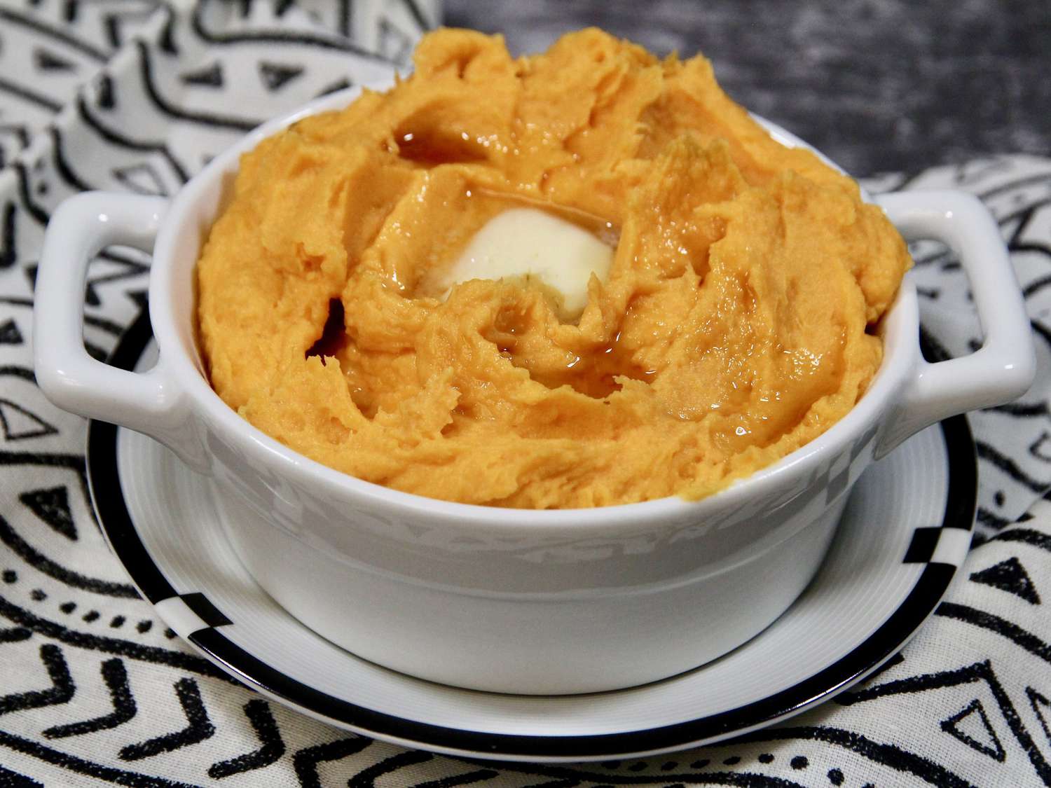 Microwave Mashed Sweet Potatoes