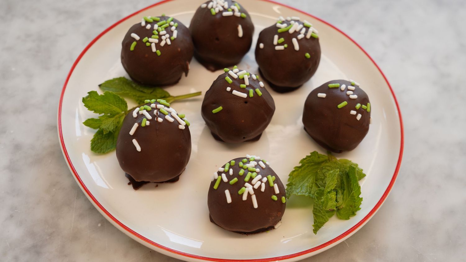 Mint Chocolate Truffles