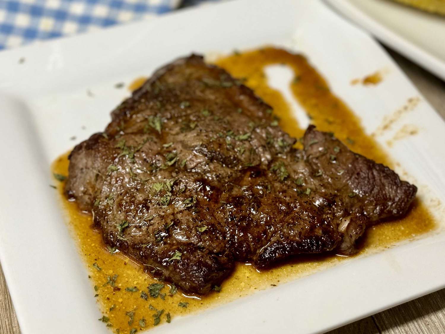 Minute Steaks with BBQ Butter Sauce