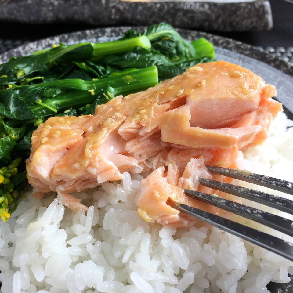 Miso Glazed Broiled Salmon