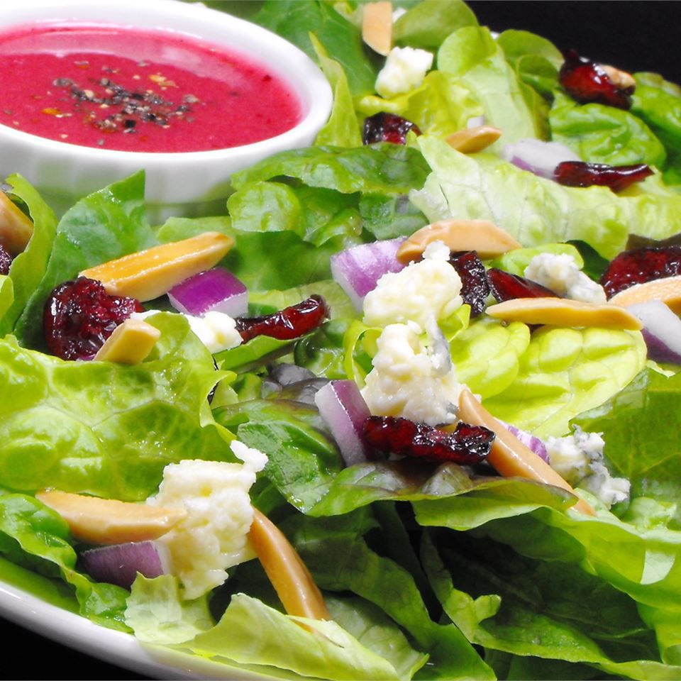 Mixed Green Salad with Cranberry Vinaigrette