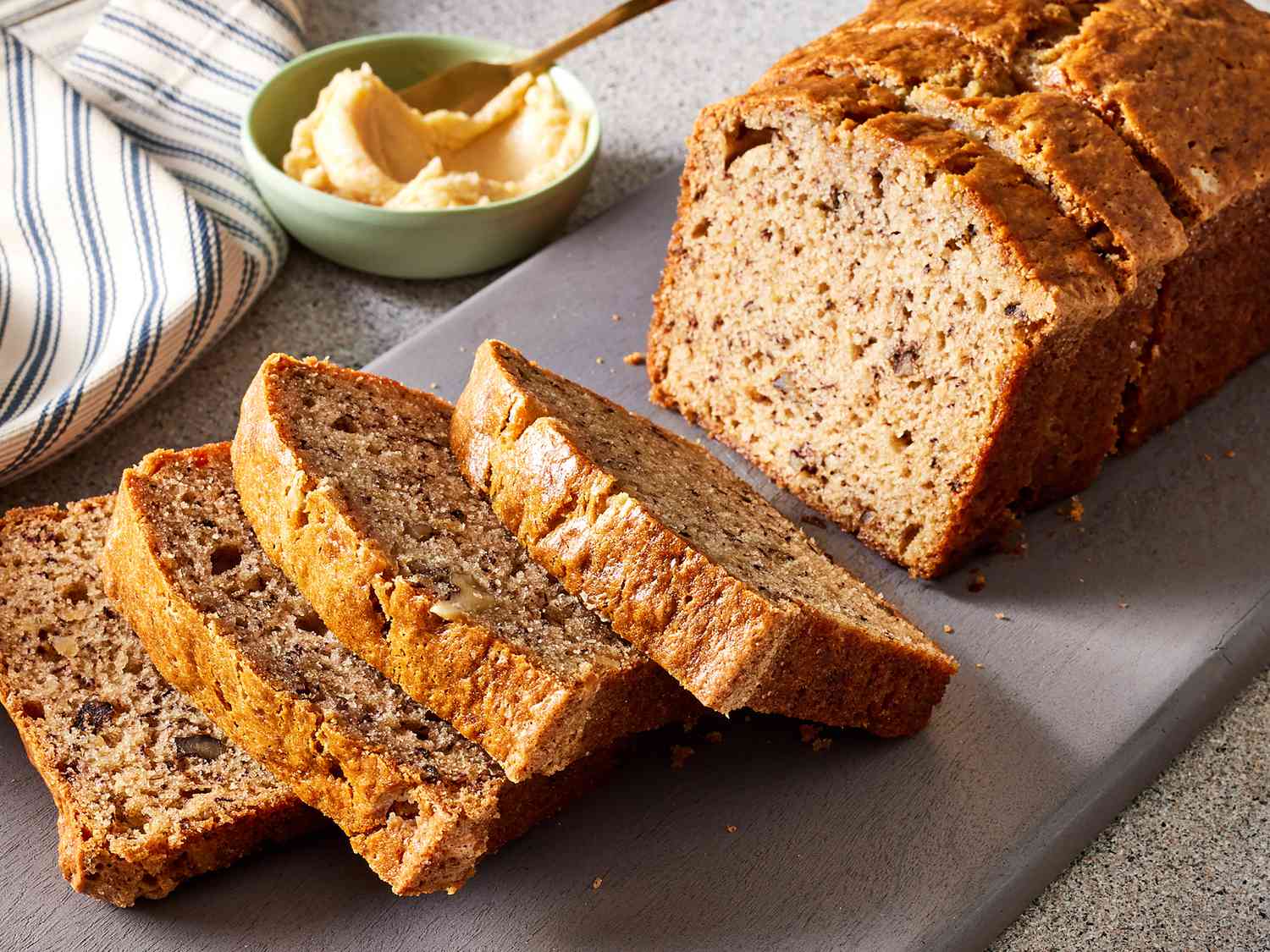 Moist Banana Sour Cream Bread