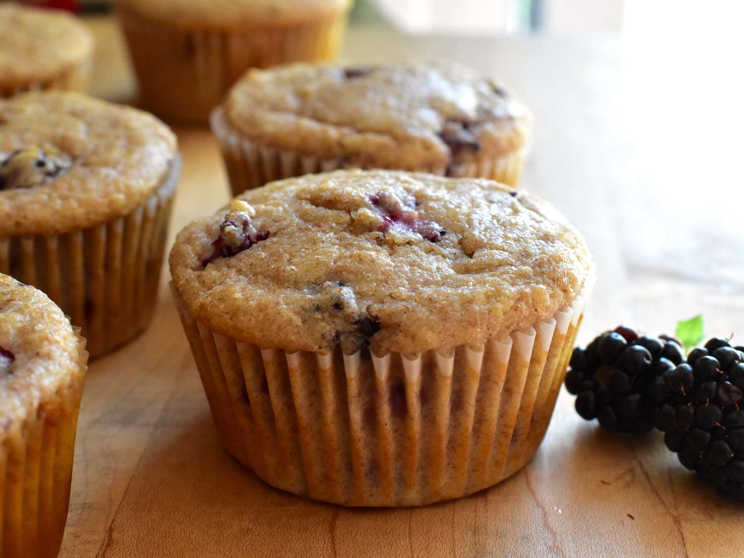 Moist Blackberry Muffins