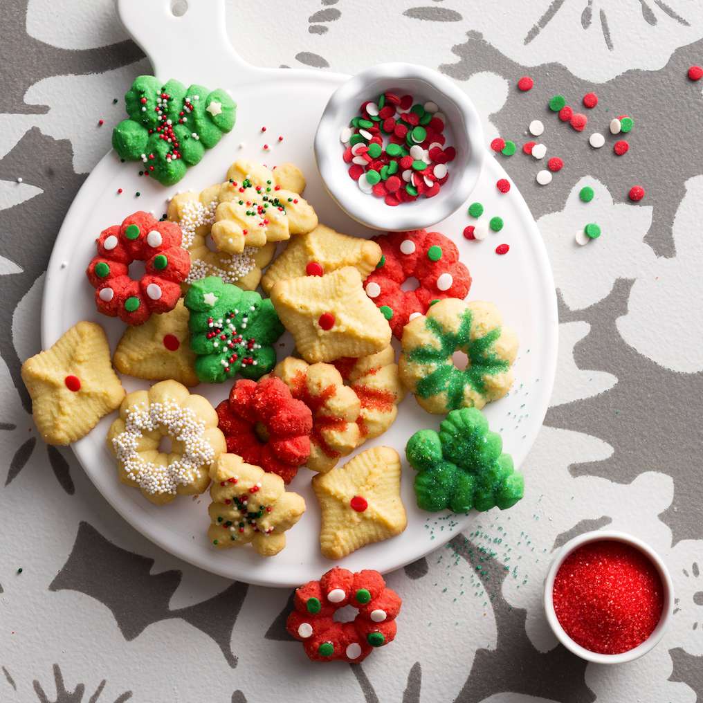 Mom's Festive Spritz Cookies