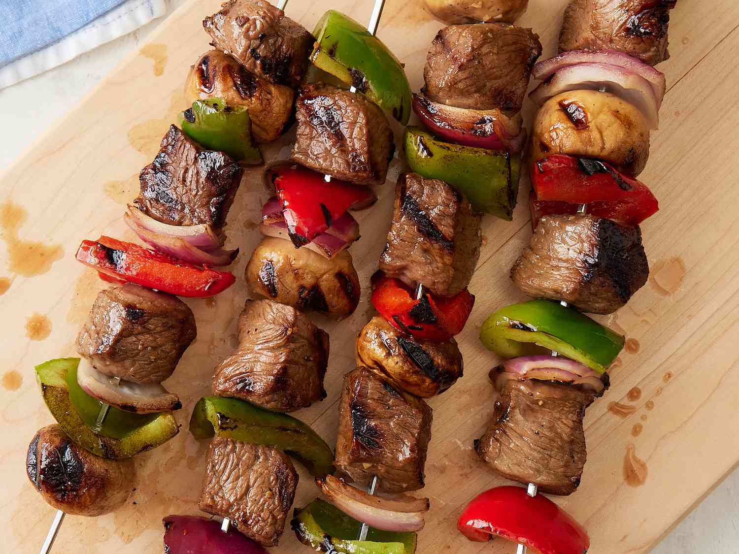 Mom's Grilled Beef Kabobs