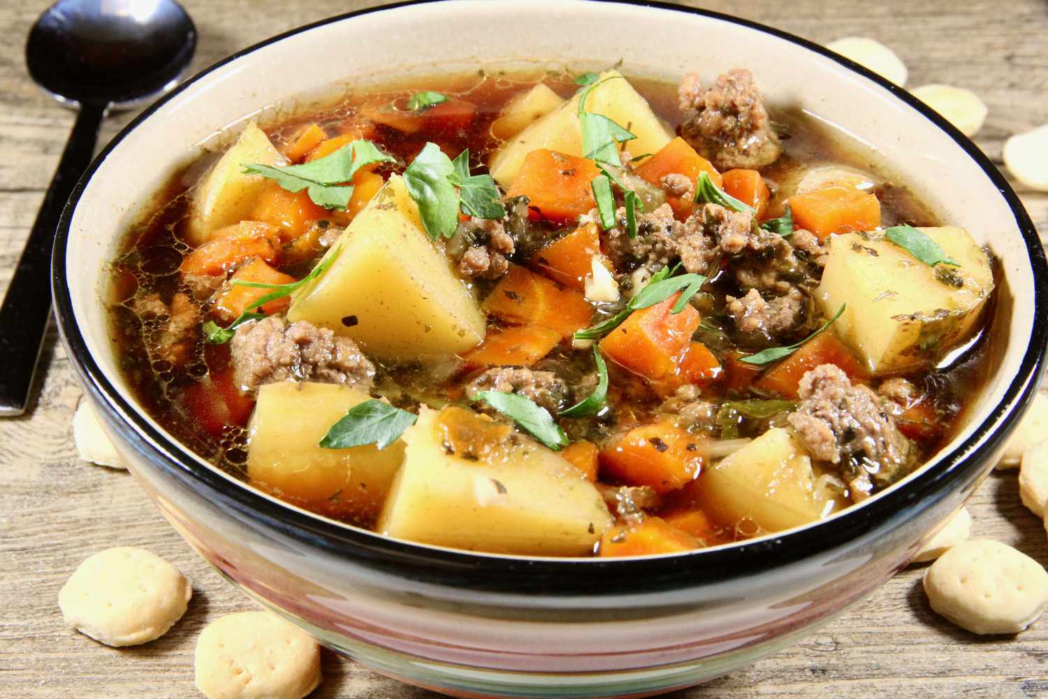 Mom's Hearty Hamburger Soup