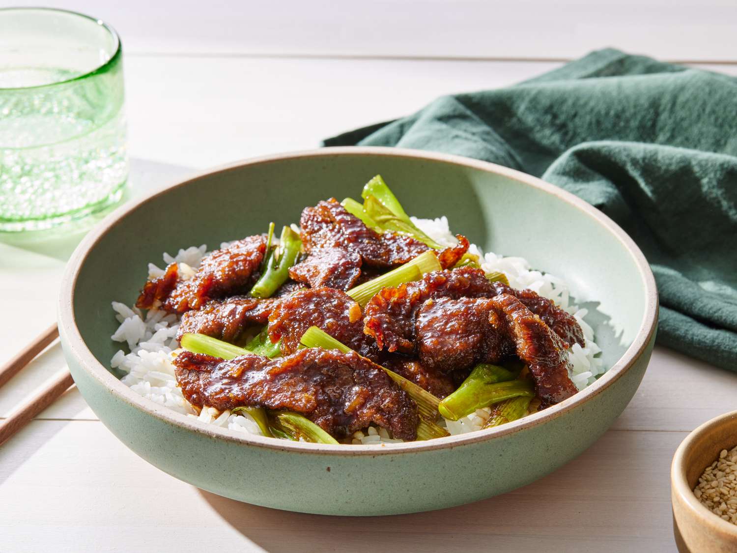 Mongolian Beef with Green Onions