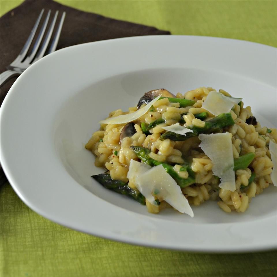 Morel Mushroom Asparagus Risotto
