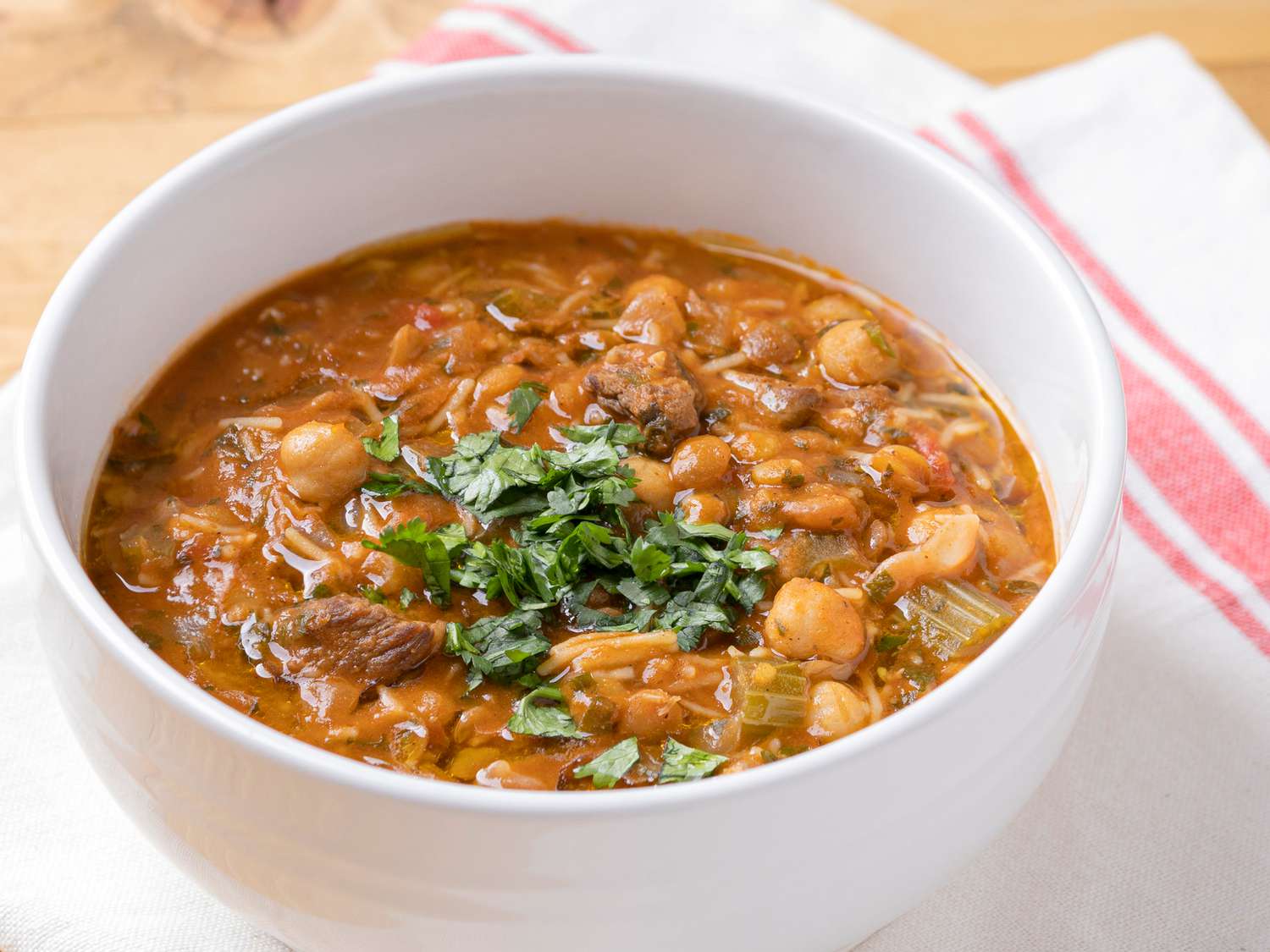 Moroccan Lentil and Lamb Soup
