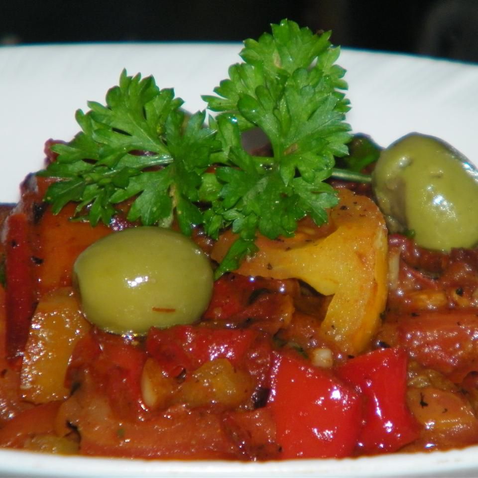 Moroccan Pepper and Tomato Salad