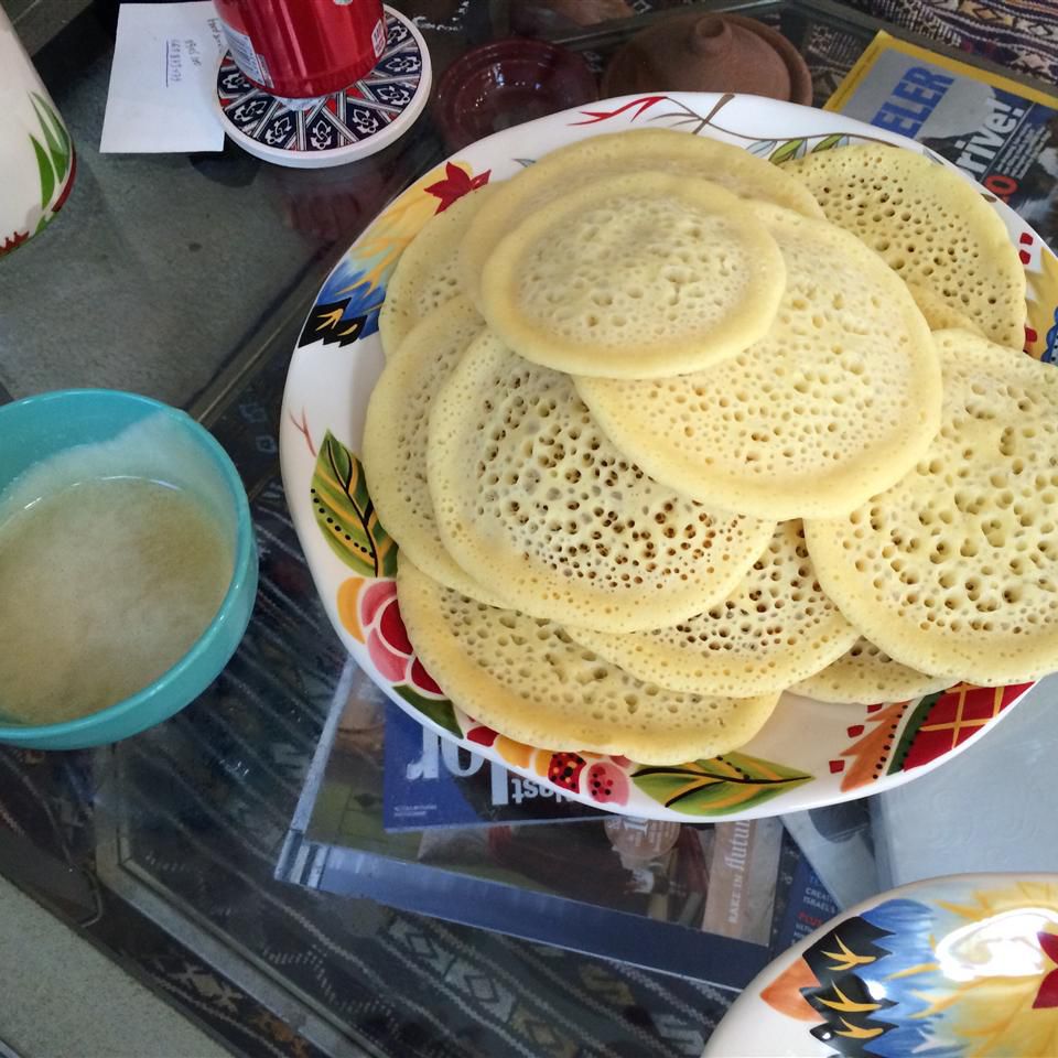 Moroccan Semolina Pancakes (Beghrir)