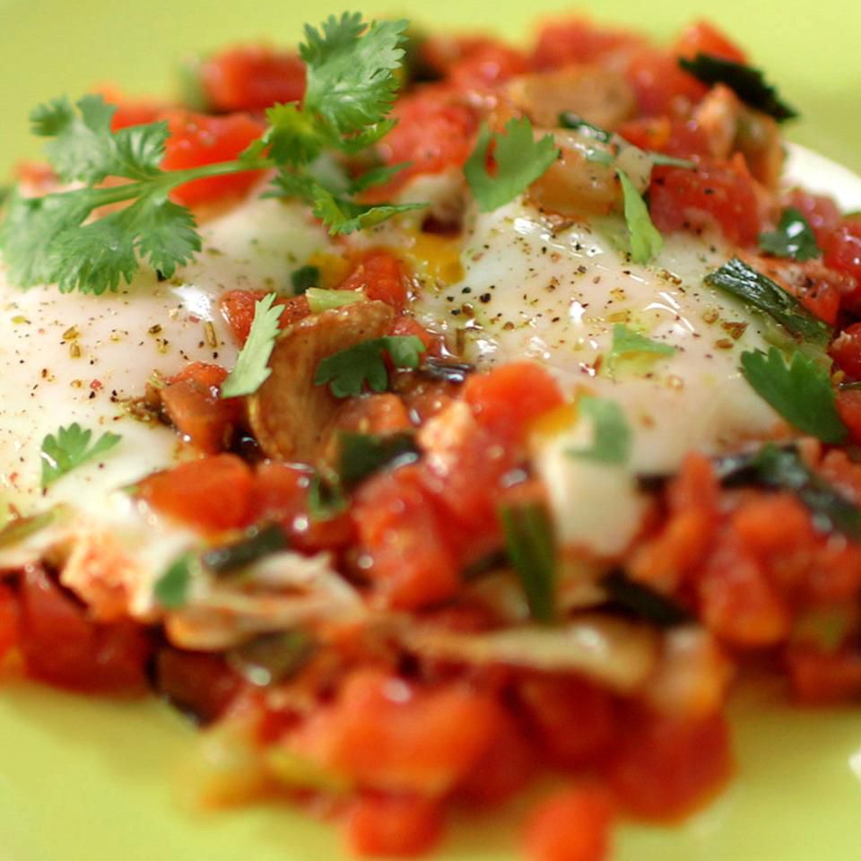 Moroccan Spiced Eggs and Tomatoes