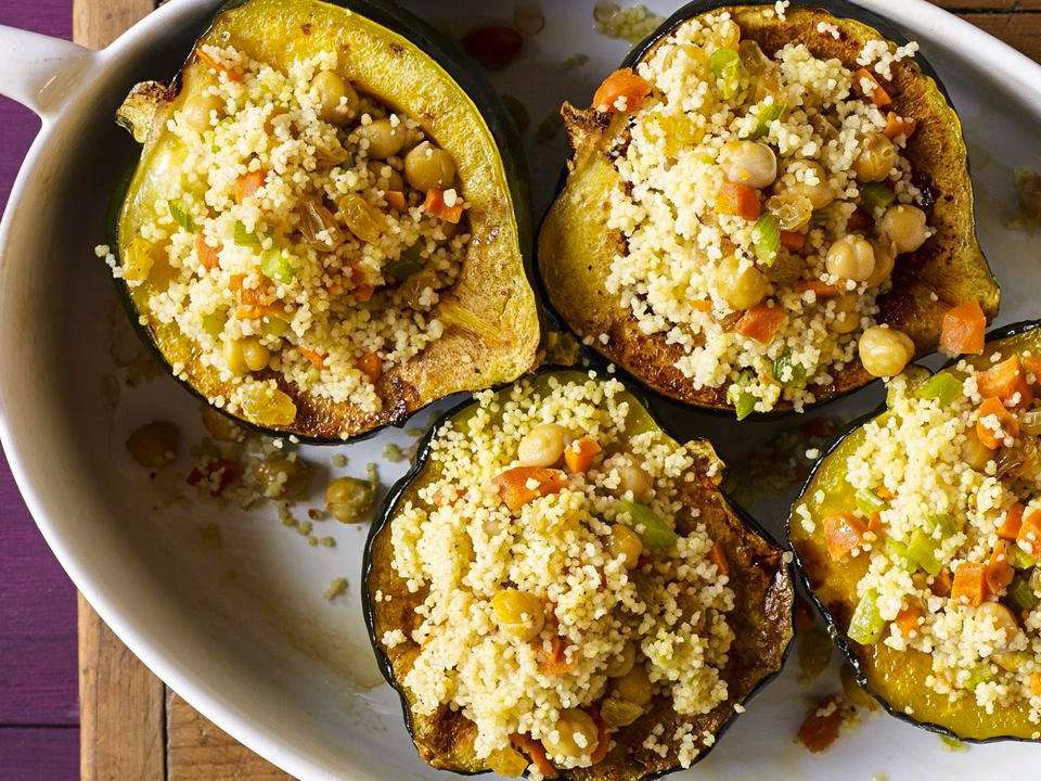 Moroccan Stuffed Acorn Squash