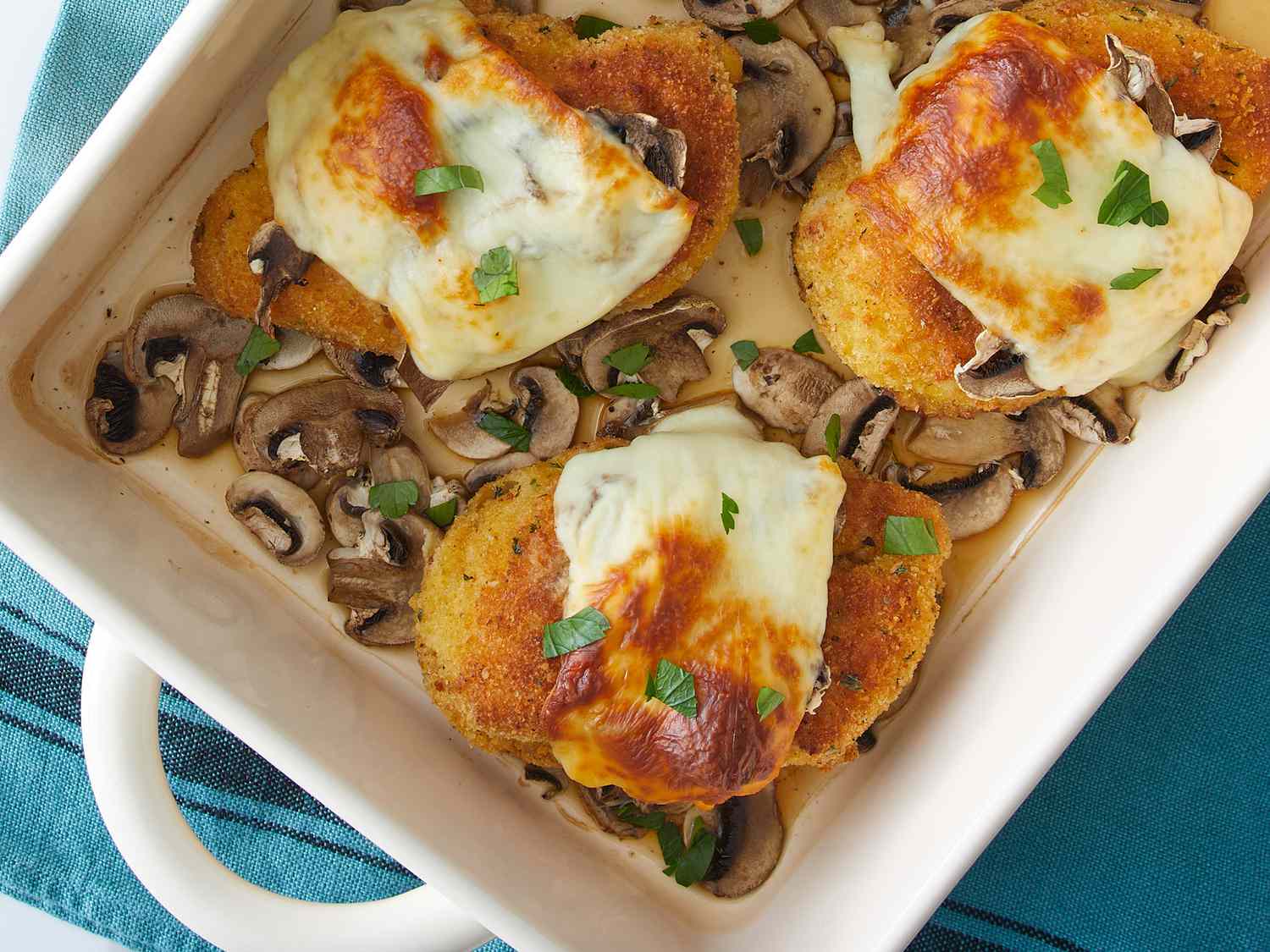 Mozzarella Chicken with Mushrooms