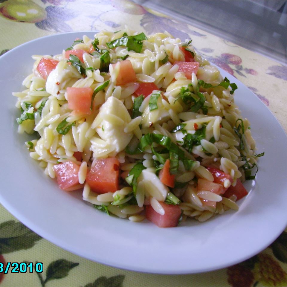 Mozzarella Orzo Salad