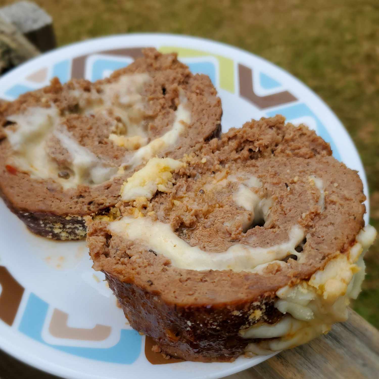 Mozzarella-Stuffed Italian Meatloaf