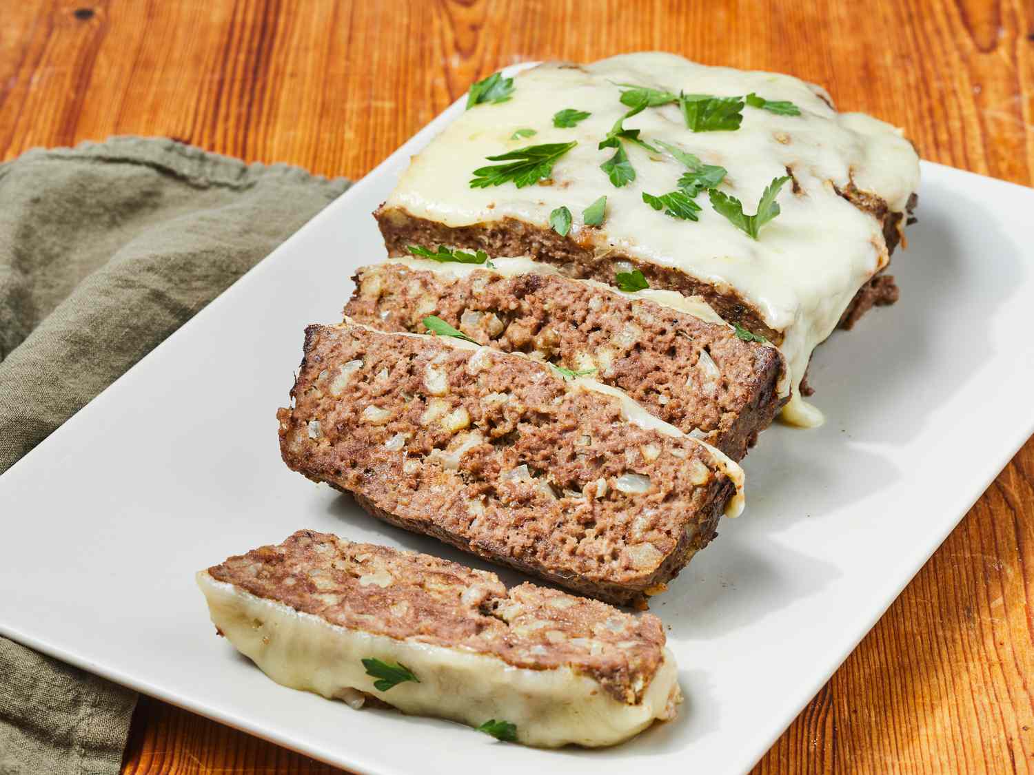Mozzarella Stuffed Meatloaf