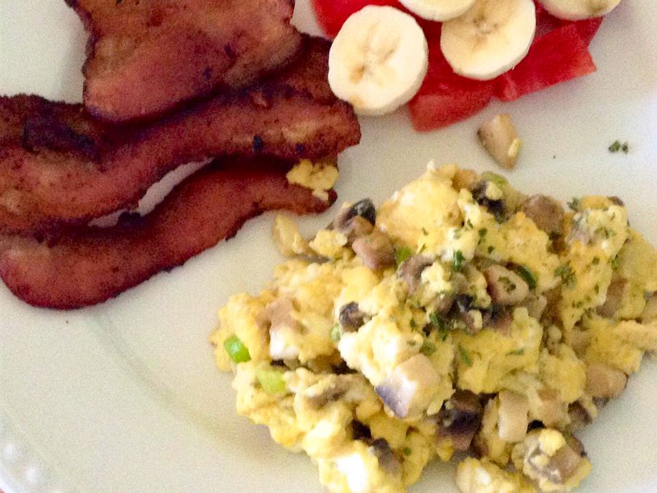 Mushroom and Egg Scramble