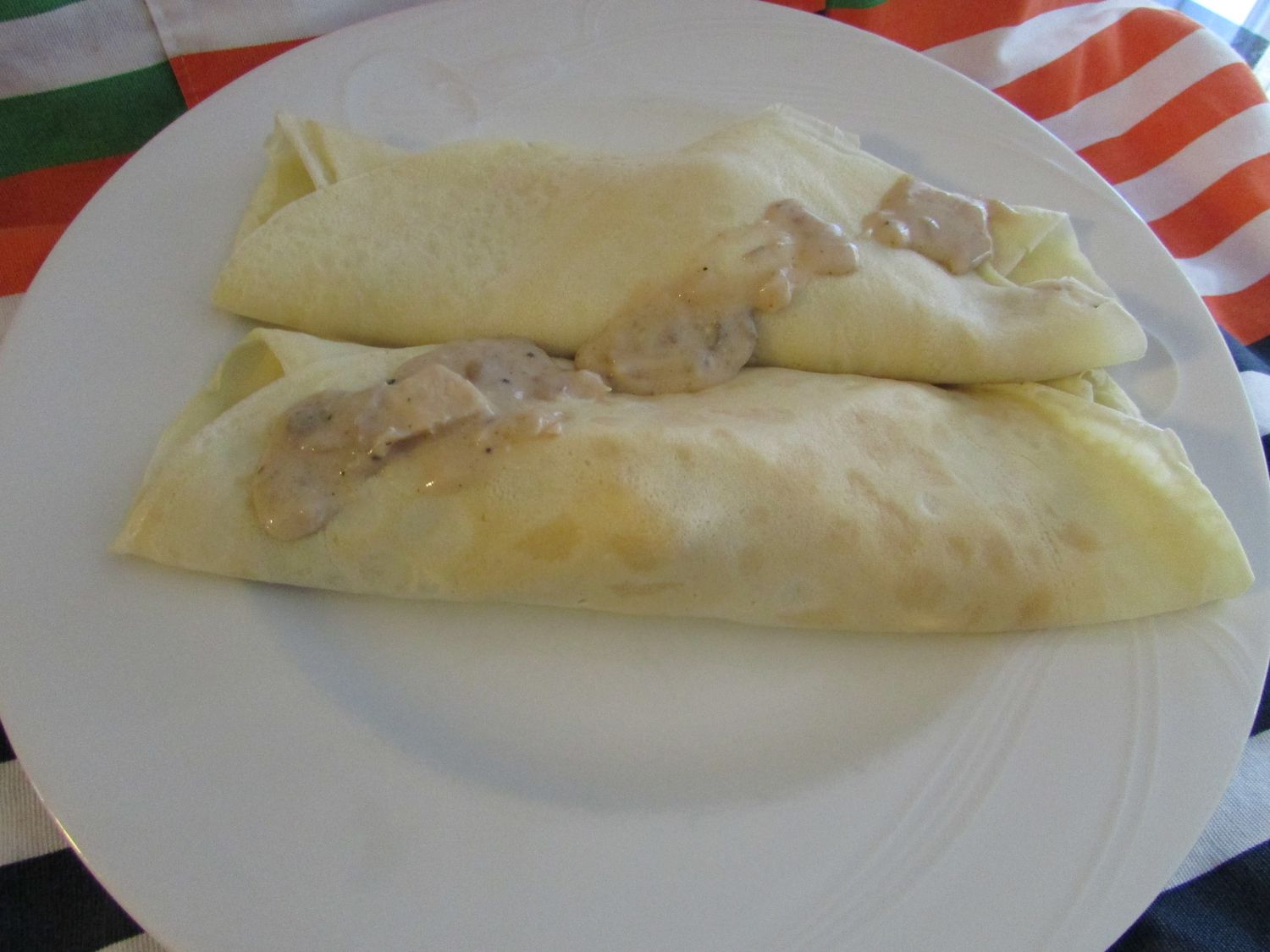 Mushroom Chicken Crêpes