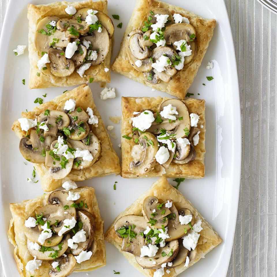Mushroom Goat Cheese Tarts