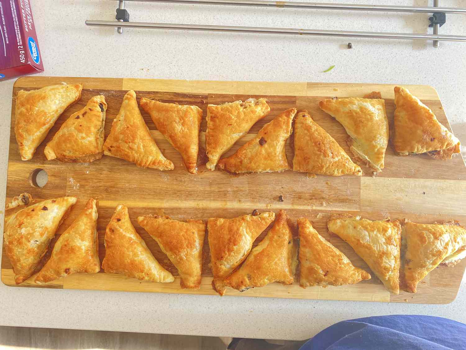 Mushroom Puff Pastry Triangles