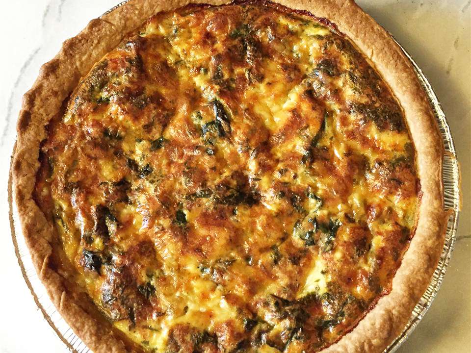 Mushroom Spinach Quiche