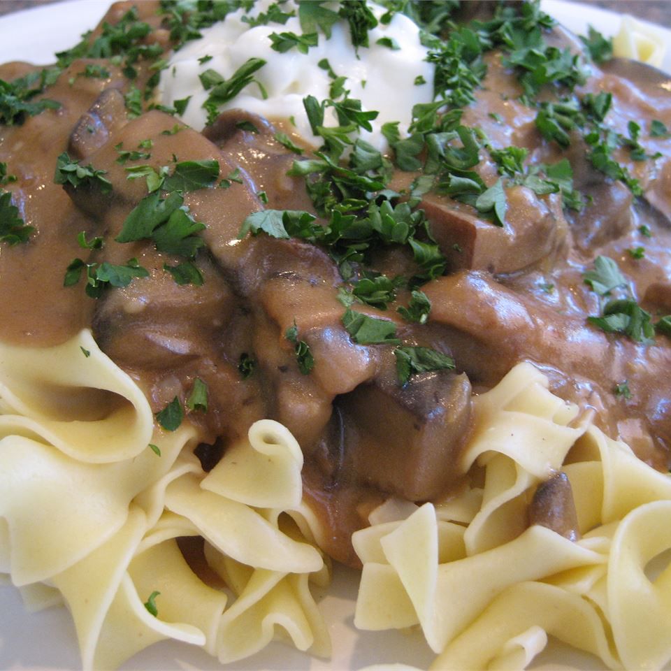 Mushroom Stroganoff with Portobellos