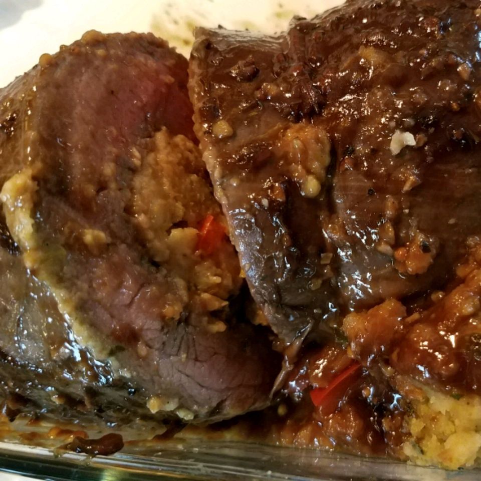 Mushroom Stuffed Flank Steak