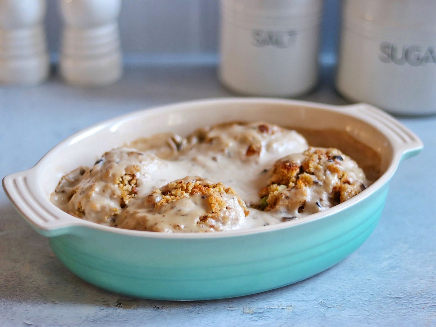 Mushroom-Stuffed Pork Chops