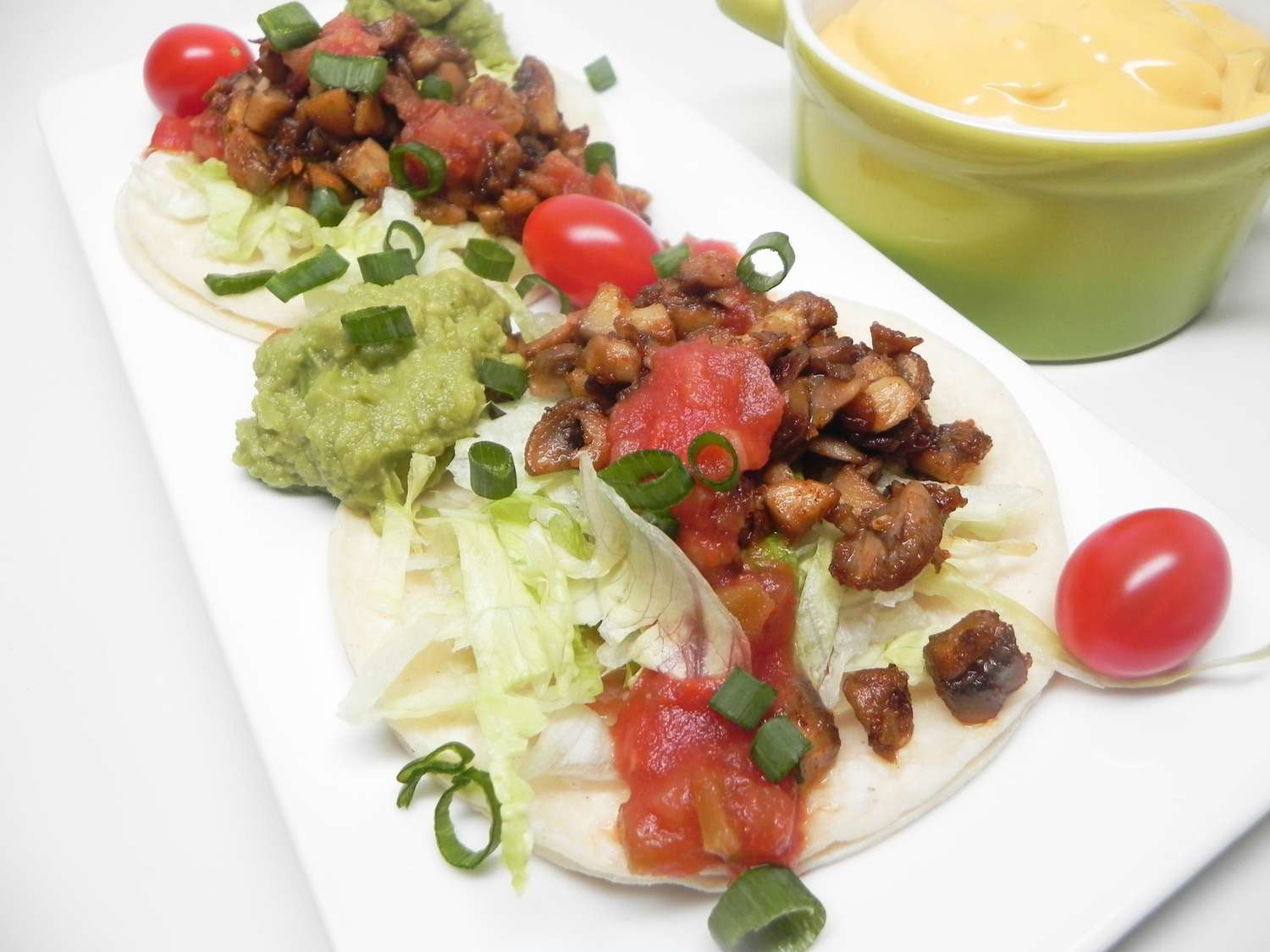 Mushroom Tacos with Guacamole