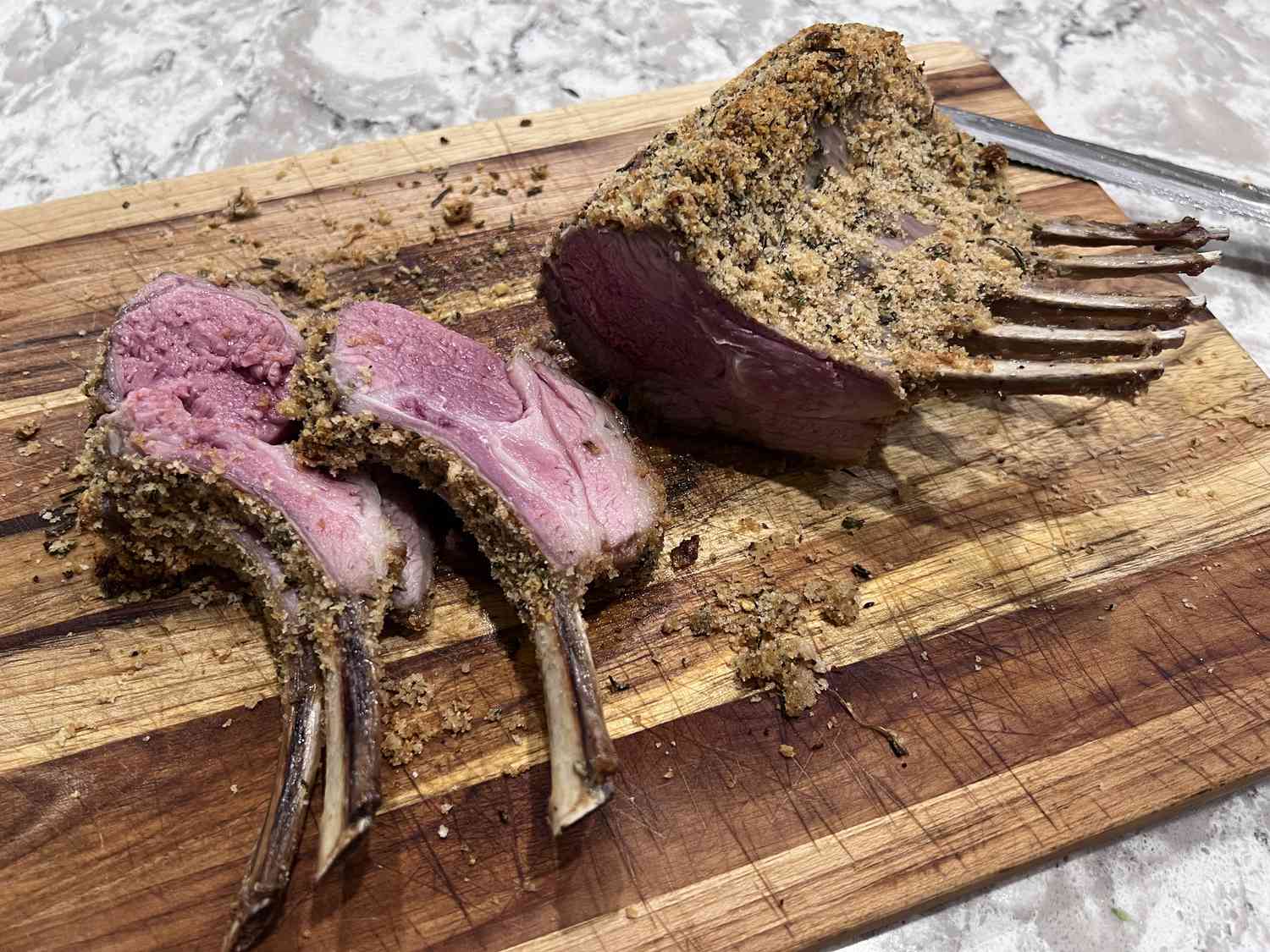 Mustard Crusted Roasted Lamb