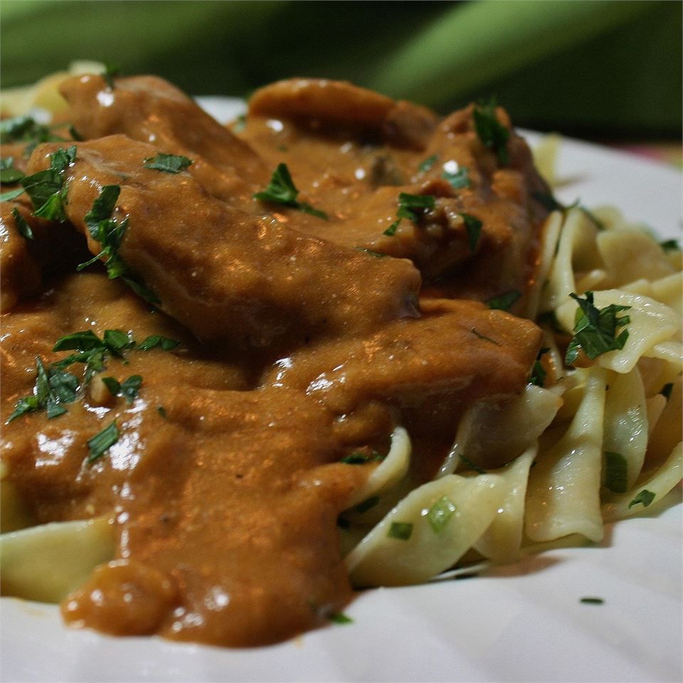 Nana's Beef and Mushroom Stroganoff