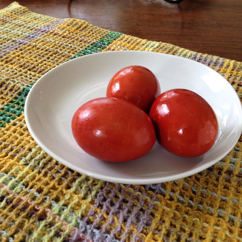 Natural Red Greek Easter Eggs