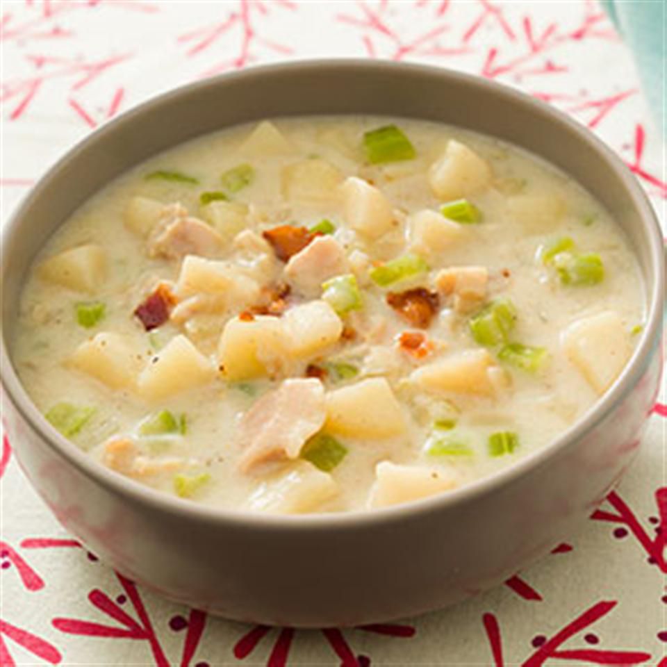 New England Clam Soup for Two