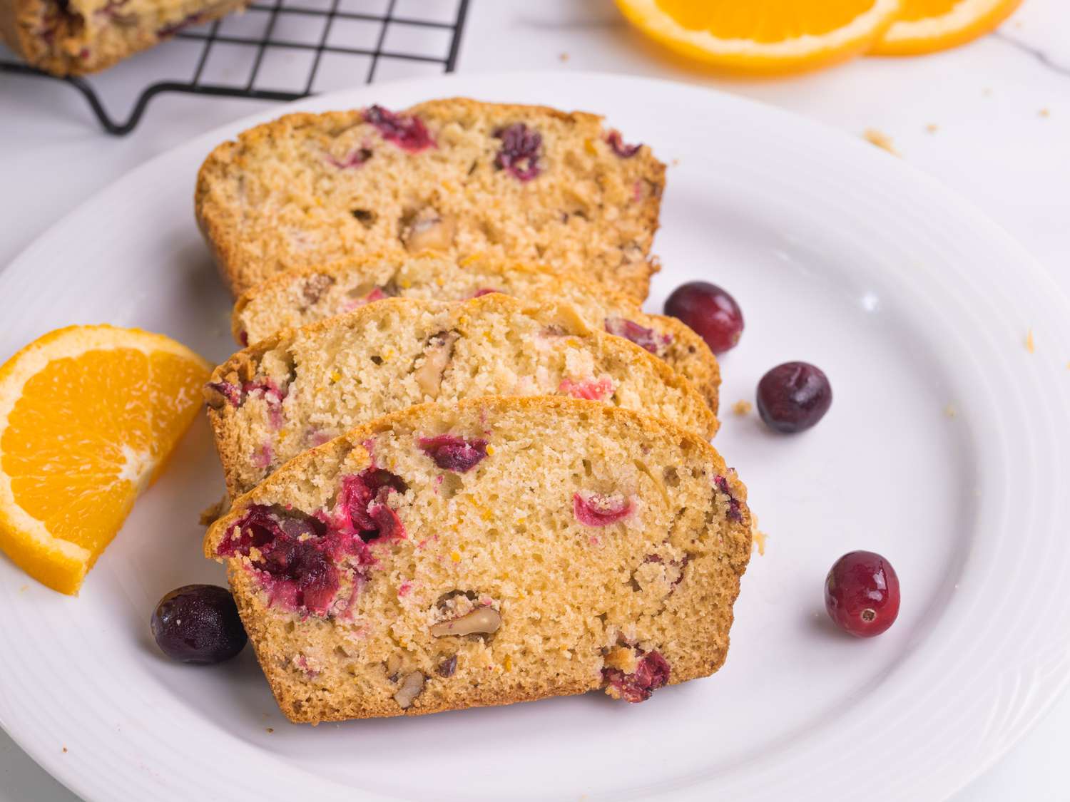 Orange Cake With Cranberries