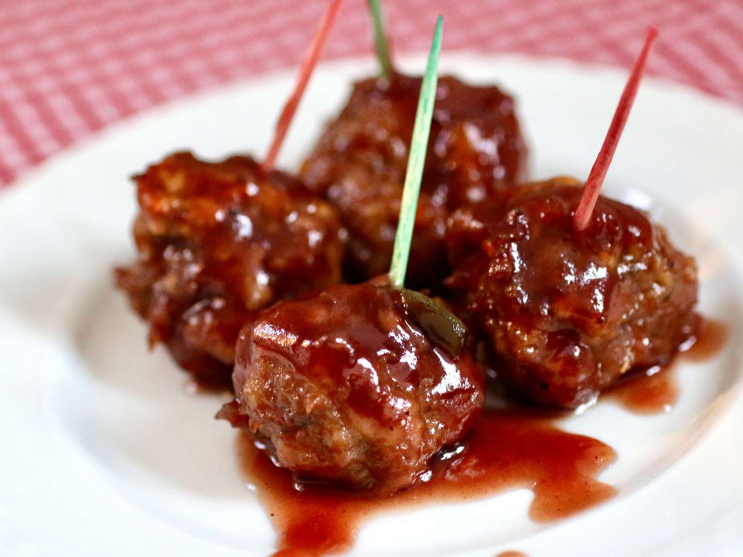 Orange Cranberry Glazed Turkey Meatballs