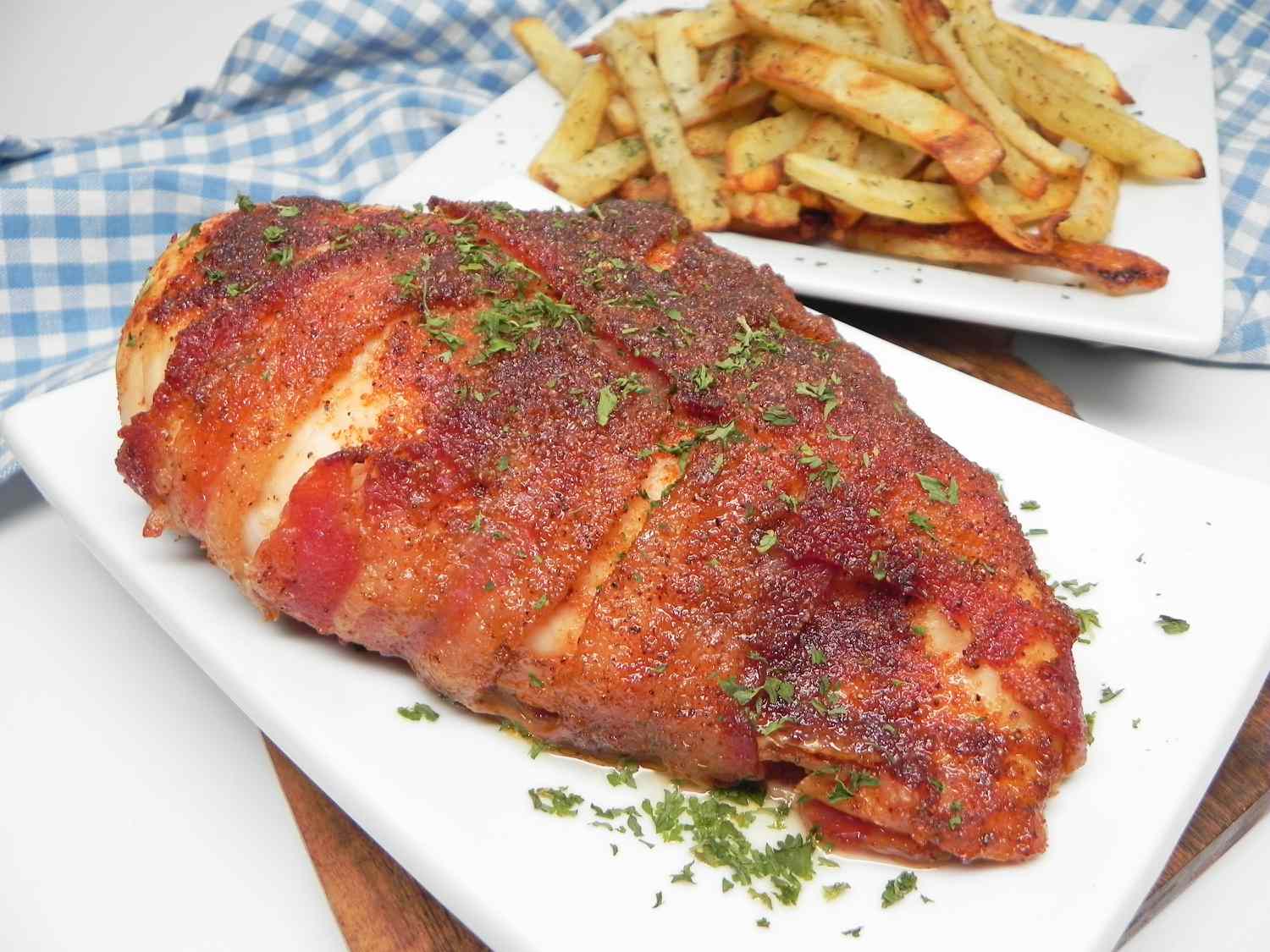 Oven-Baked Bacon-Wrapped Chicken
