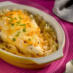 Oven-Baked Chicken Reuben with Sauerkraut and Swiss Cheese