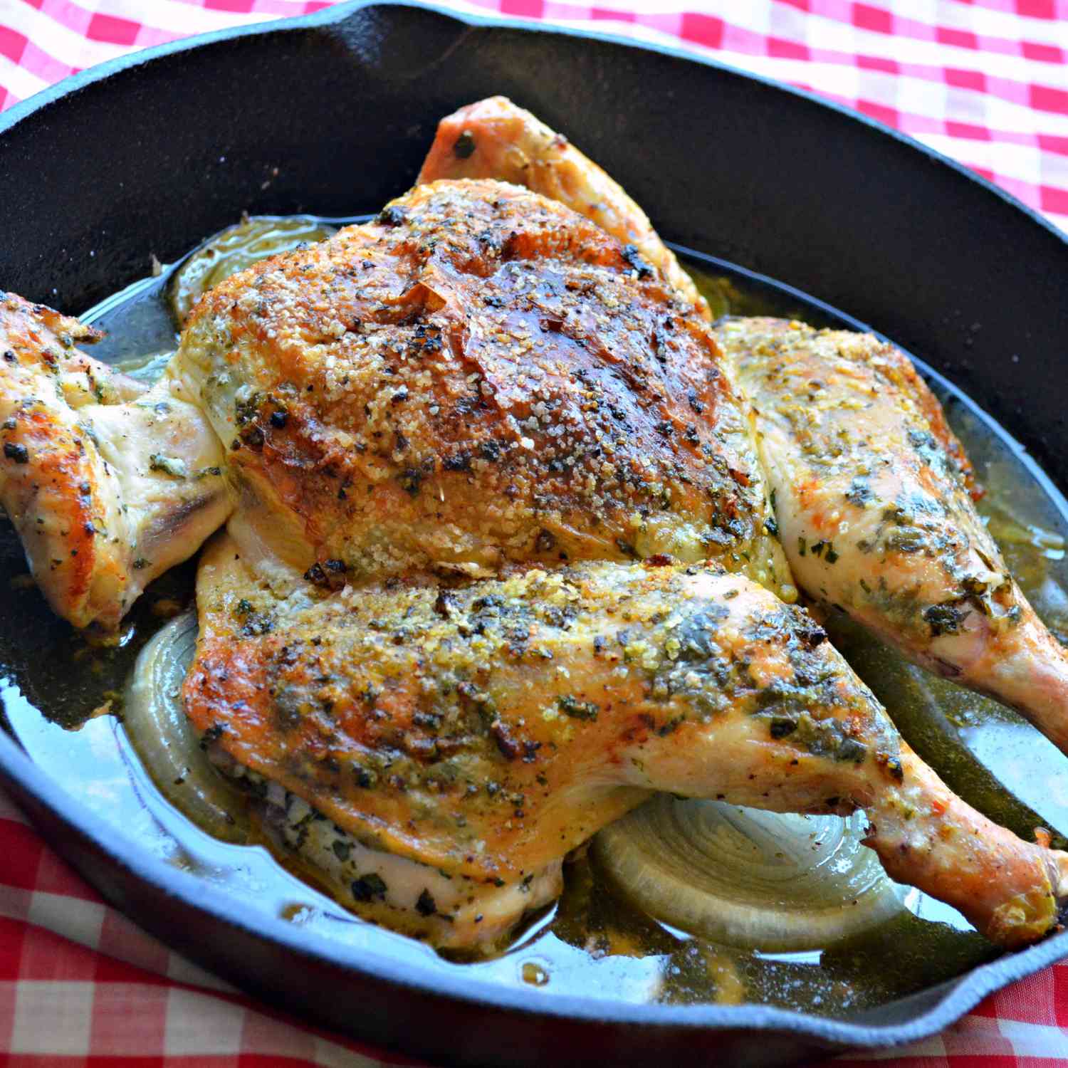 Oven-Baked Chimichurri Chicken with Fresh Herb Sauce