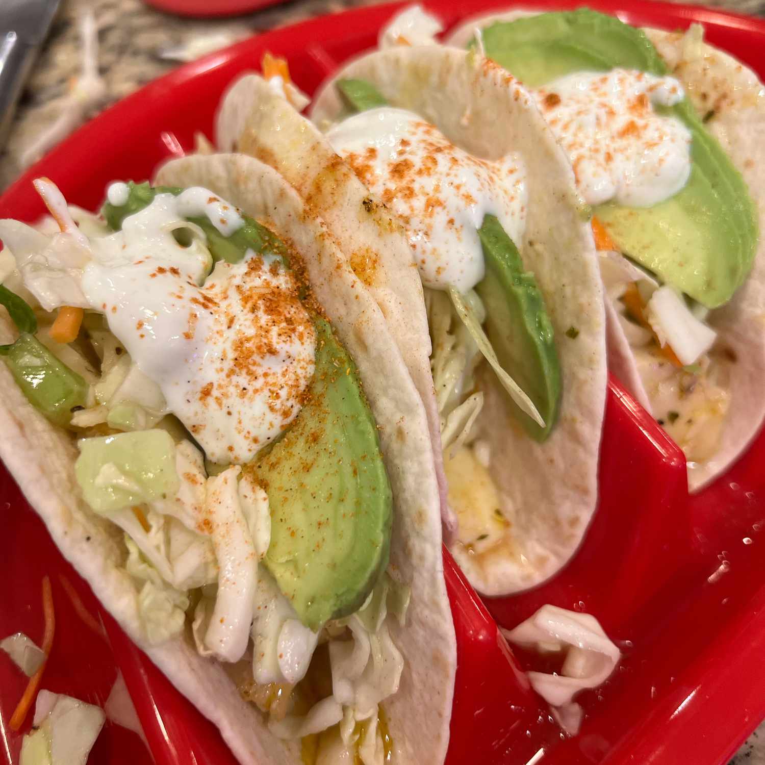 Oven-Baked Cod Fish Tacos with Zesty Cabbage Slaw