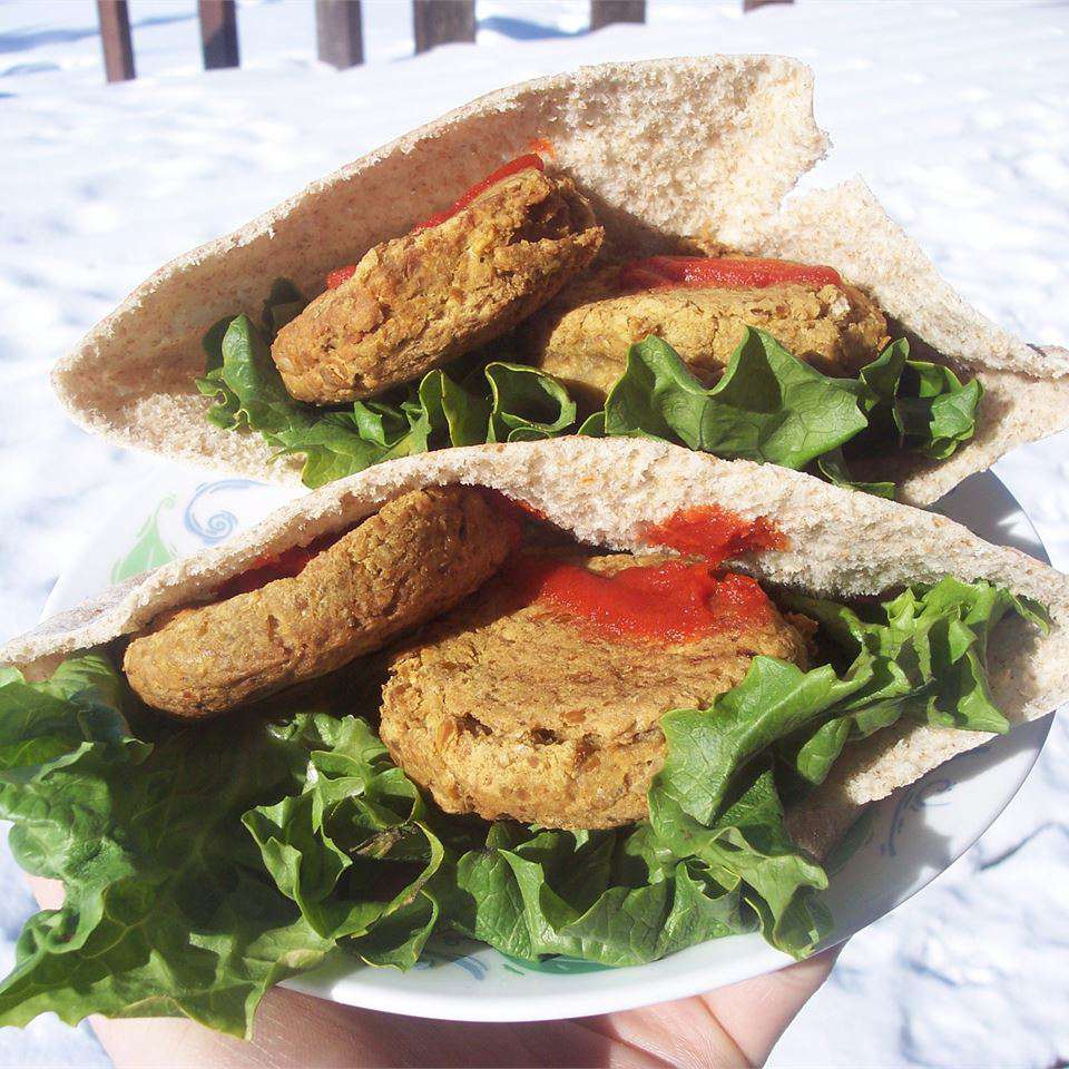 Oven-Baked Crispy Falafel with Tender Interior