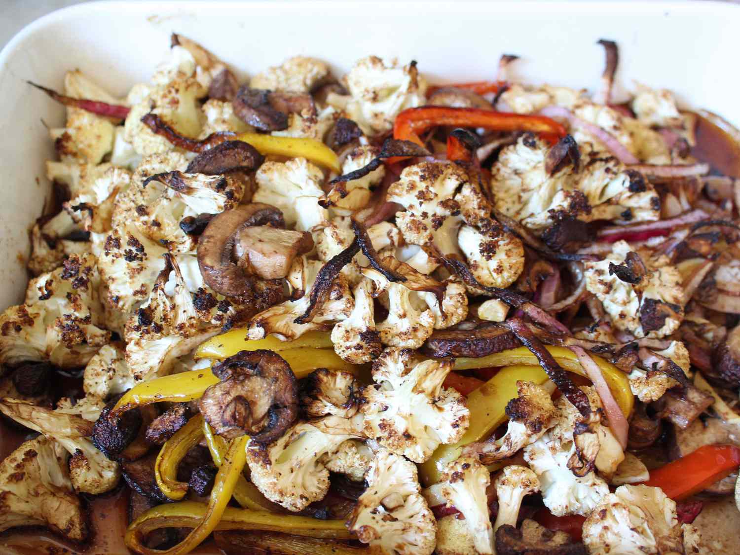 Oven-Roasted Italian Cauliflower