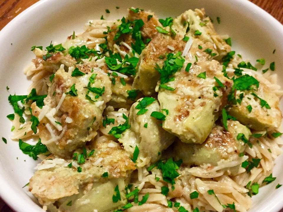 Pan-Seared Artichokes with Sherry Reduction